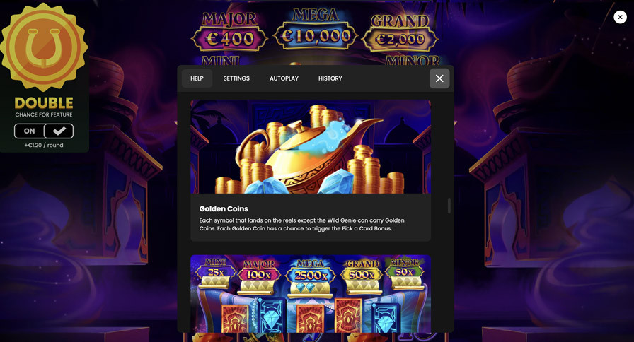 Treasure Journey Genie Gold Synbols - bwin-belgium-fr