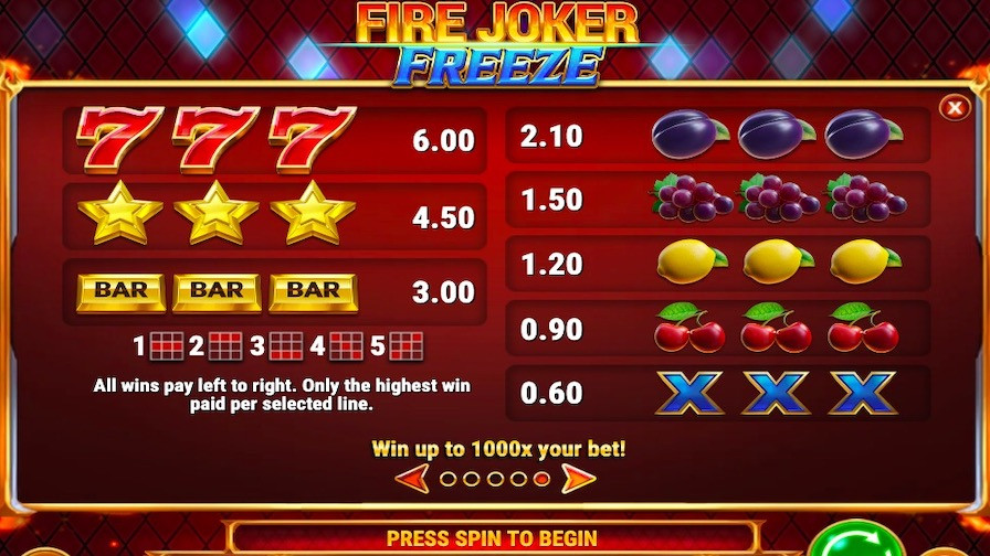 Fire Joker Freeze Featured Symbols - bwin-belgium-fr