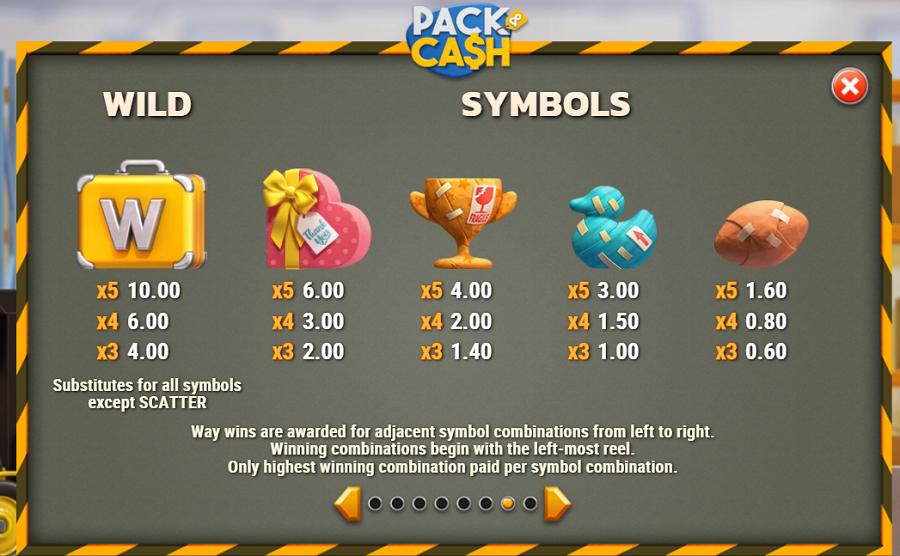 Pack And Cash Feature Symbols - bwin-belgium-fr