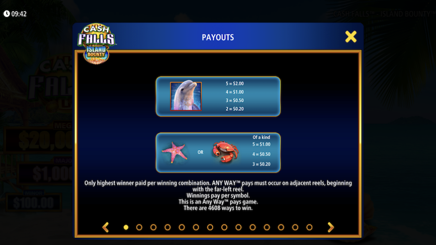 Cash Falls Island Bounty Featured Symbols - bwin-belgium-fr