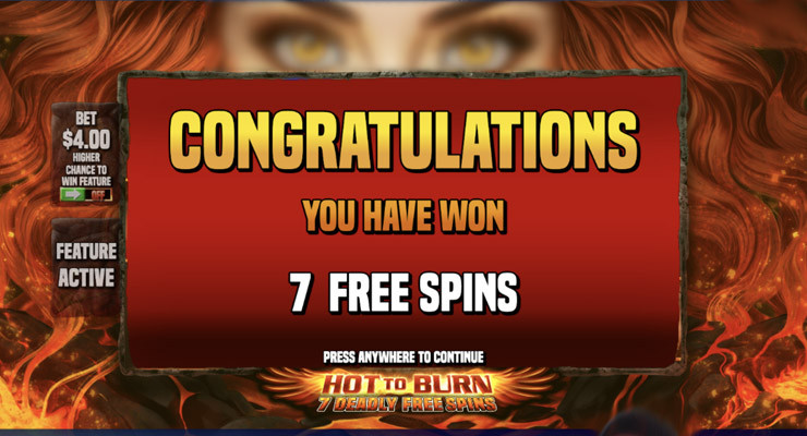 Hot To Burn 7 Deadly Freespins Bonus - bwin-belgium-fr