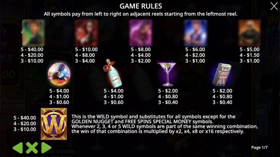 Mr Taines Party Night Symbols - bwin-belgium-nl