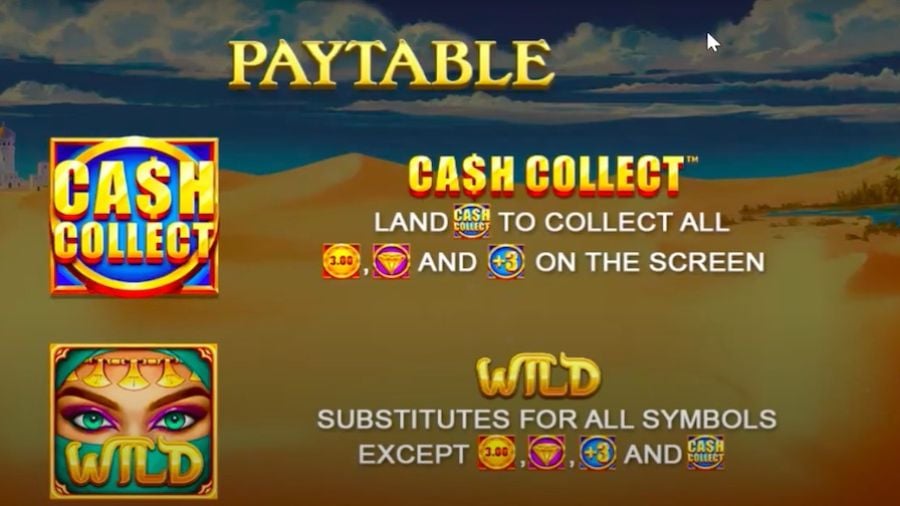 Sahara Riches Cash Collect Feature Symbols - bwin-belgium-nl