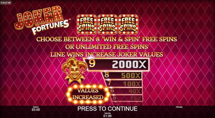 Joker Fortunes Free Spins - bwin-belgium-nl