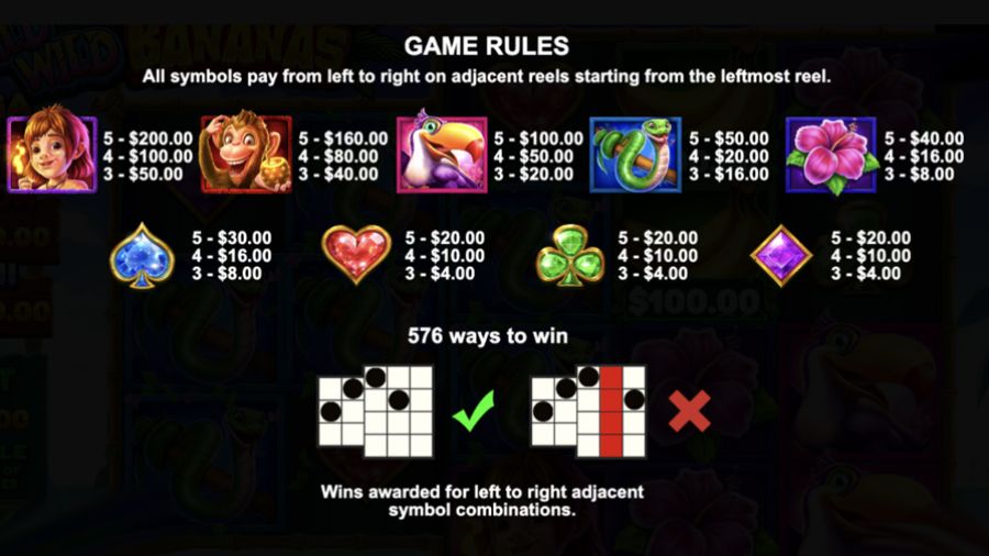 Wild Wild Bananas Symbols Eng - bwin-belgium-nl