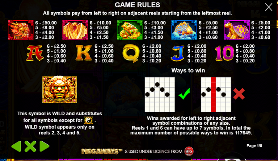 5 Lions Megaways Feature Symbols - bwin-belgium-nl