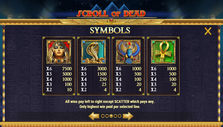 Scroll Of Dead Feature Symbols - bwin-belgium-nl